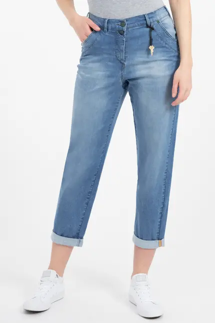 Recover Pants Powerstretch-Jeans DUNJA in DENIM BLUE Artikelnummer REC-12728-03-U3880-145