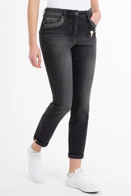 Recover Pants Powerstretchjeans Luna in BLACK Artikelnummer REC-13346-01-U4075-999